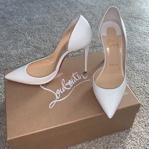 Christian Louboutin White Iriza Pumps